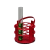 Bel-Art No-Wire Round Test Tube Rack;For 16-20MM Tubes, Red